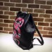 Gucci mens backpacks snake print leather backpack 451000 Black(enyi-741304)