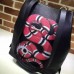 Gucci mens backpacks snake print leather backpack 451000 Black(enyi-741304)