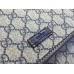 Gucci medium messenger bag 201732 blue leather trim