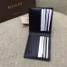 Gucci Leather bi-fold wallet with web 428749