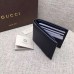 Gucci Leather bi-fold wallet with web 428749