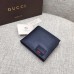 Gucci Leather bi-fold wallet with web 428749