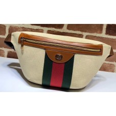 Gucci Web Vintage Canvas Belt Bag 575082 Beige 2019