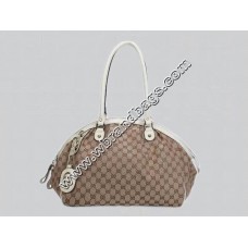 Gucci cruise sukey medium boston bag (White/Apricot)