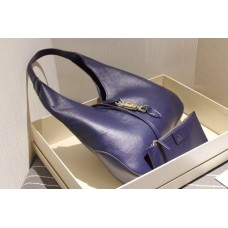 Gucci 362968 Jackie Soft Leather Hobo In Blue