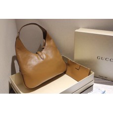 Gucci 362968 Jackie Soft Leather Hobo In Brown