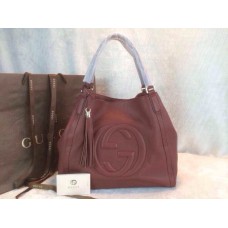 Gucci 282309 Medium Soho Shoulder Bag Burgundy
