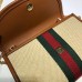 Gucci Vintage Web Rajah Chain Mini Bag 573797 Canvas Beige 2019