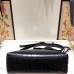 Gucci Ophidia Crocodile Pattern Small Shoulder Bag 499621 Black