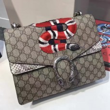 Gucci Dionysus Embroidered Shoulder Bag With Snake (SuperM-71917)