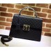 gucci Padlock Gucci Signature top handle 428208  Black