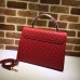 gucci Padlock Gucci Signature top handle 428208  red