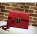 gucci Padlock Gucci Signature top handle 428208  red