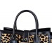 Gucci lady buckle jaguar print top handle bag