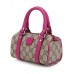 Gucci Supreme Canvas Top Handle Bag Rosy red