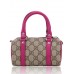 Gucci Supreme Canvas Top Handle Bag Rosy red