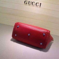 Gucci Soho Leather Top Handle Bag 369176 Red