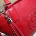Gucci Soho Leather Top Handle Bag 369176 Red