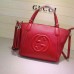 Gucci Soho Leather Top Handle Bag 369176 Red