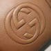 Gucci Soho Leather Top Handle Bag 369176 Apricot