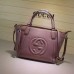 Gucci Soho Leather Top Handle Bag 369176 Pink