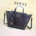 Gucci swing mini leather top handle bag 368827 Black