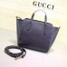 Gucci swing mini leather top handle bag 368827 Black