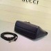Gucci swing mini leather top handle bag 368827 Black