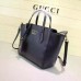 Gucci swing mini leather top handle bag 368827 Black