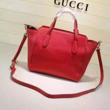 Gucci swing mini leather top handle bag 368827 Red