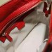 Gucci swing mini leather top handle bag 368827 Red