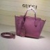 Gucci swing mini leather top handle bag 368827 Rosy
