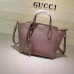 Gucci swing mini leather top handle bag 368827 Pink