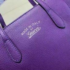 Gucci swing mini leather top handle bag 368827 Purple