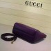Gucci swing mini leather top handle bag 368827 Purple
