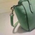 Gucci swing mini leather top handle bag 368827 Green