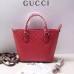 Gucci Signature leather tote 432124 red