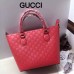 Gucci Signature leather tote 432124 red