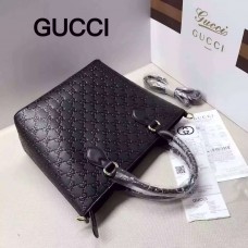 Gucci Signature leather tote 432124 black