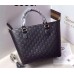 Gucci Signature leather tote 432124 black