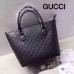 Gucci Signature leather tote 432124 black