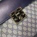 Gucci Padlock GG Supreme Top Handle Bag 432674 DARK BLUE