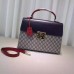 Gucci Padlock GG Supreme Top Handle Bag 432674 DARK BLUE