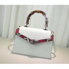 Gucci Dionysus leather top handle bag 443682 white