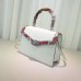 Gucci Dionysus leather top handle bag 443682 white