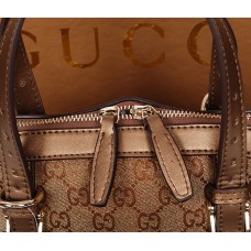Gucci nice microguccissima leather top handle bag brown