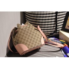 Gucci original gg canvas bucket bag pink