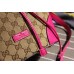 Gucci original gg canvas bucket bag fushia