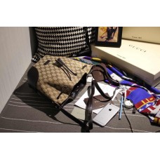 Gucci original gg canvas bucket bag black