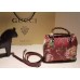 Gucci 368823 Bamboo Shopper Mini Cerise Blooms Top Handle Bag F/W2015